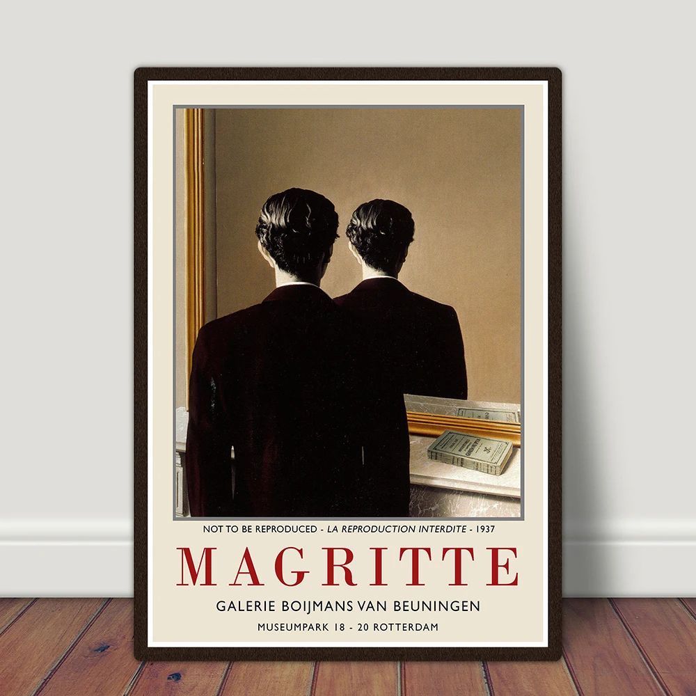 Картина на холсте Rene Magritte Классическая фигурка человека искусство репродукция