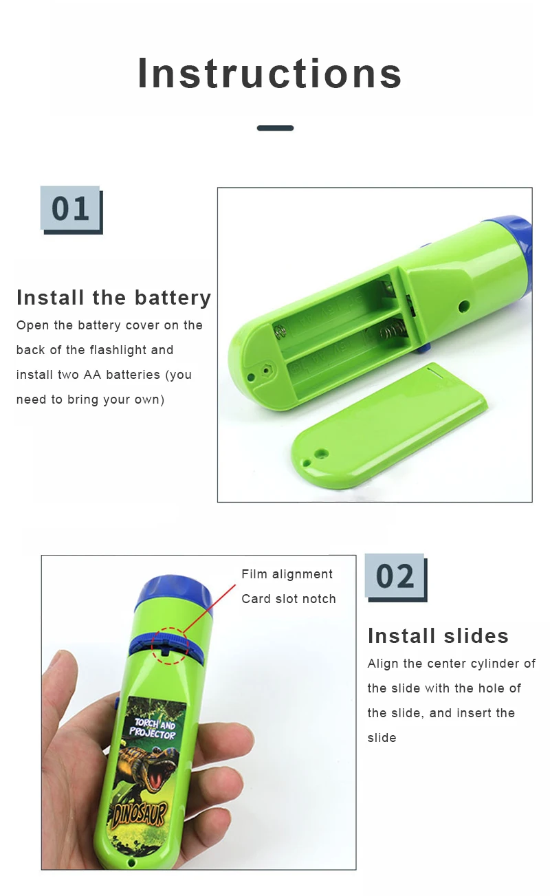Детский проектор Сказочная книга с фонариком 24 фильма различными сценами
