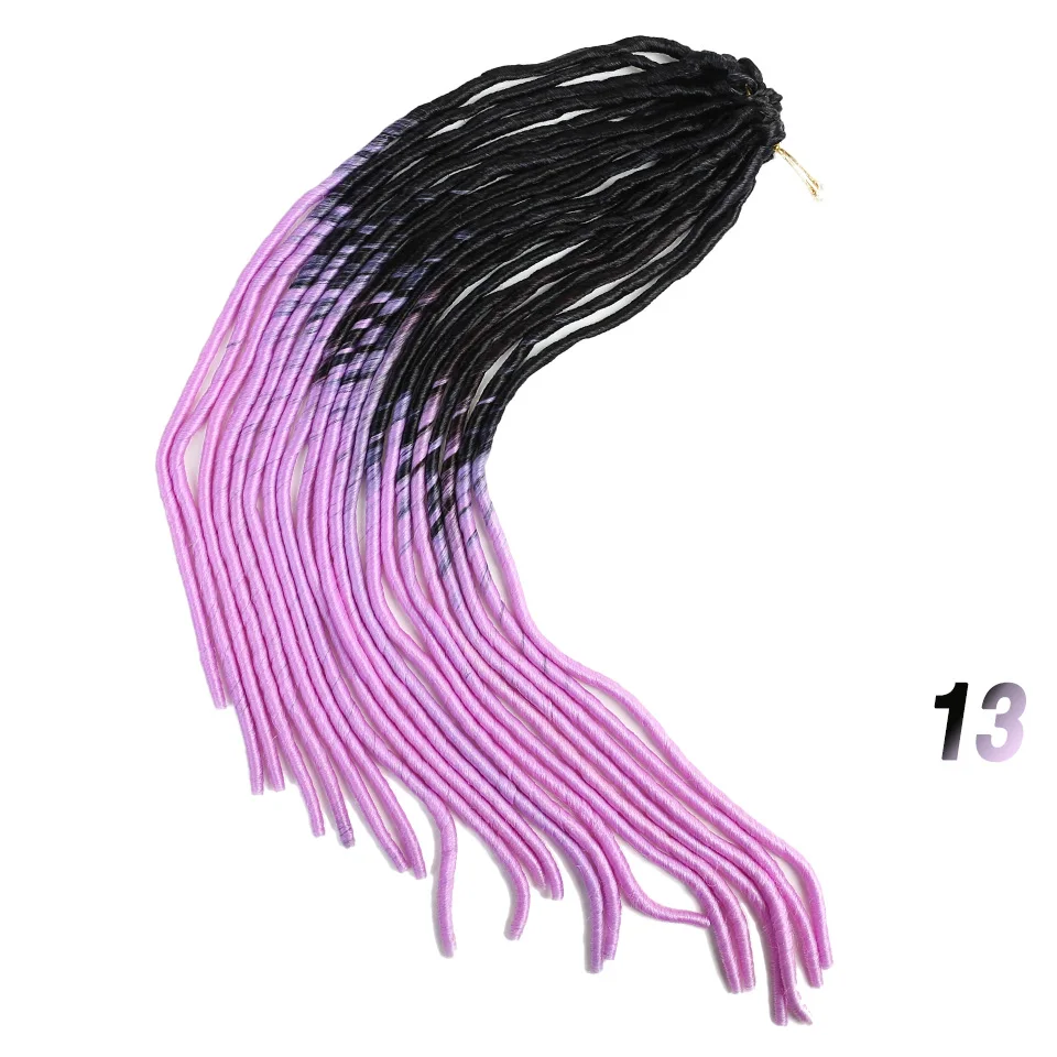 MUMUPI Faux Locs Ombre Senegalese Twist Hair Crochet Braids 22" 20 Strands/pack Synthetic Braiding Hair for Women Braiding Hair - Color: T1B/4/30