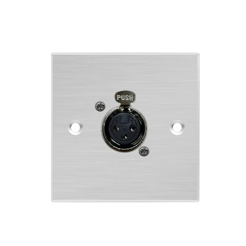 86 Тип панели из алюминиевого сплава настенная электрическая розетка 3PIN XLR разъем