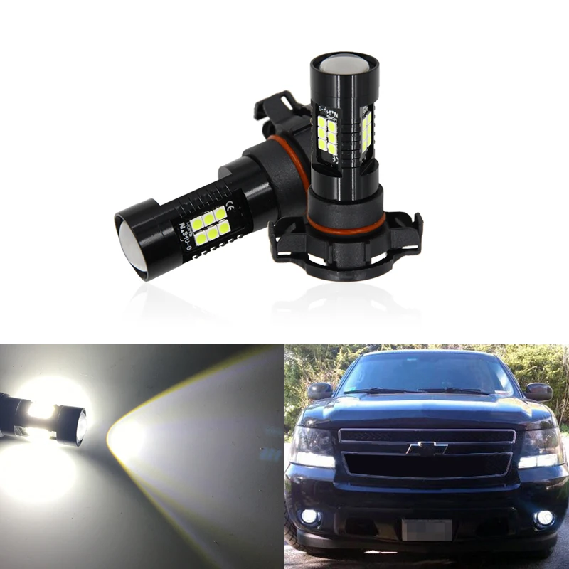 2x Белый проектор 5202 3030 SMD светодиодные лампы для Chevrolet Avalanche 2007 2013 передний