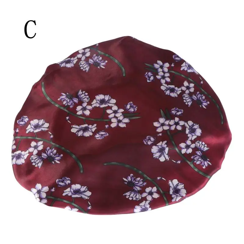 

1Pc Women Elastic Satin Sleep Cap Girls Sleep Hat Comfortable Head Wrap