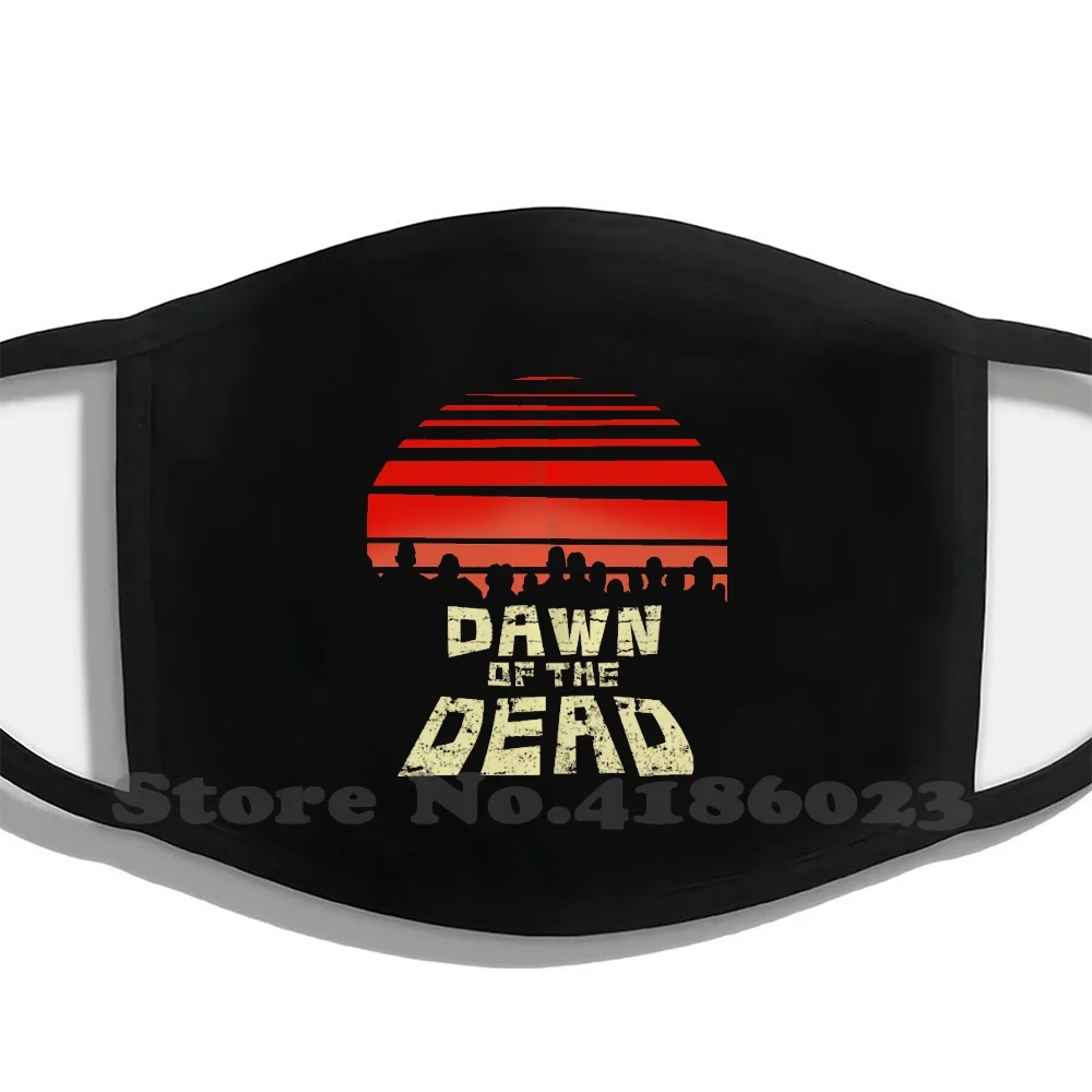 

Dawn Of The Dead Printing Washable Breathable Reusable Cotton Mouth Mask Dawn Of The Dead Horror Survivor Zombie Zombies Zack