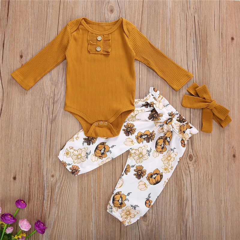 Детская одежда для маленьких девочек однотонная Цвет с О-образным вырезом