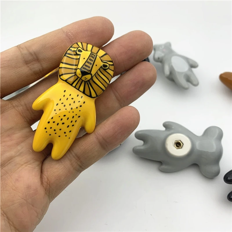 LCH керамическая ручка с героями мультфильмов Король Лев панда лиса коала осел