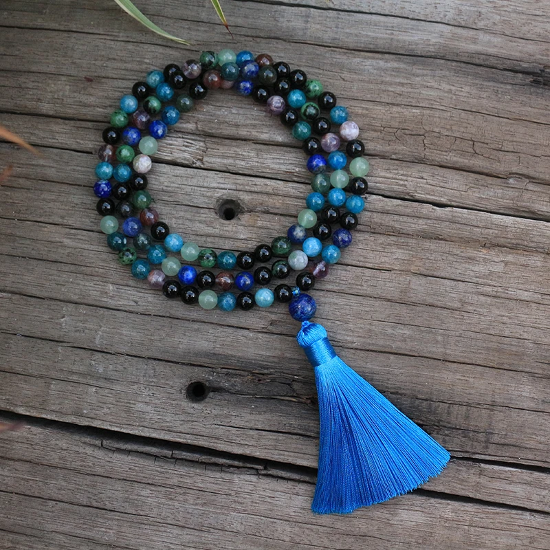 Бусины из натурального камня диаметром 8 мм апатит рубин зоизит лес спокойствие