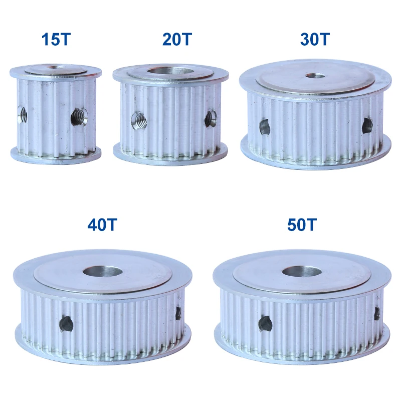 

Belt Pulley 5M-32T Bore 8/10/12/14/15/16/17/19/20/22/25 mm Aluminum pulley Slot Width 26 mm For Width 25 mm 5M-synchronous belt