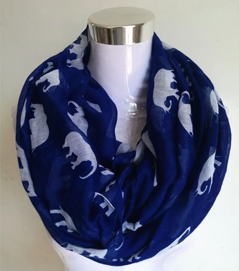 Новые модные женские с рисунками животных С Рисунком Слона шарф для женщин