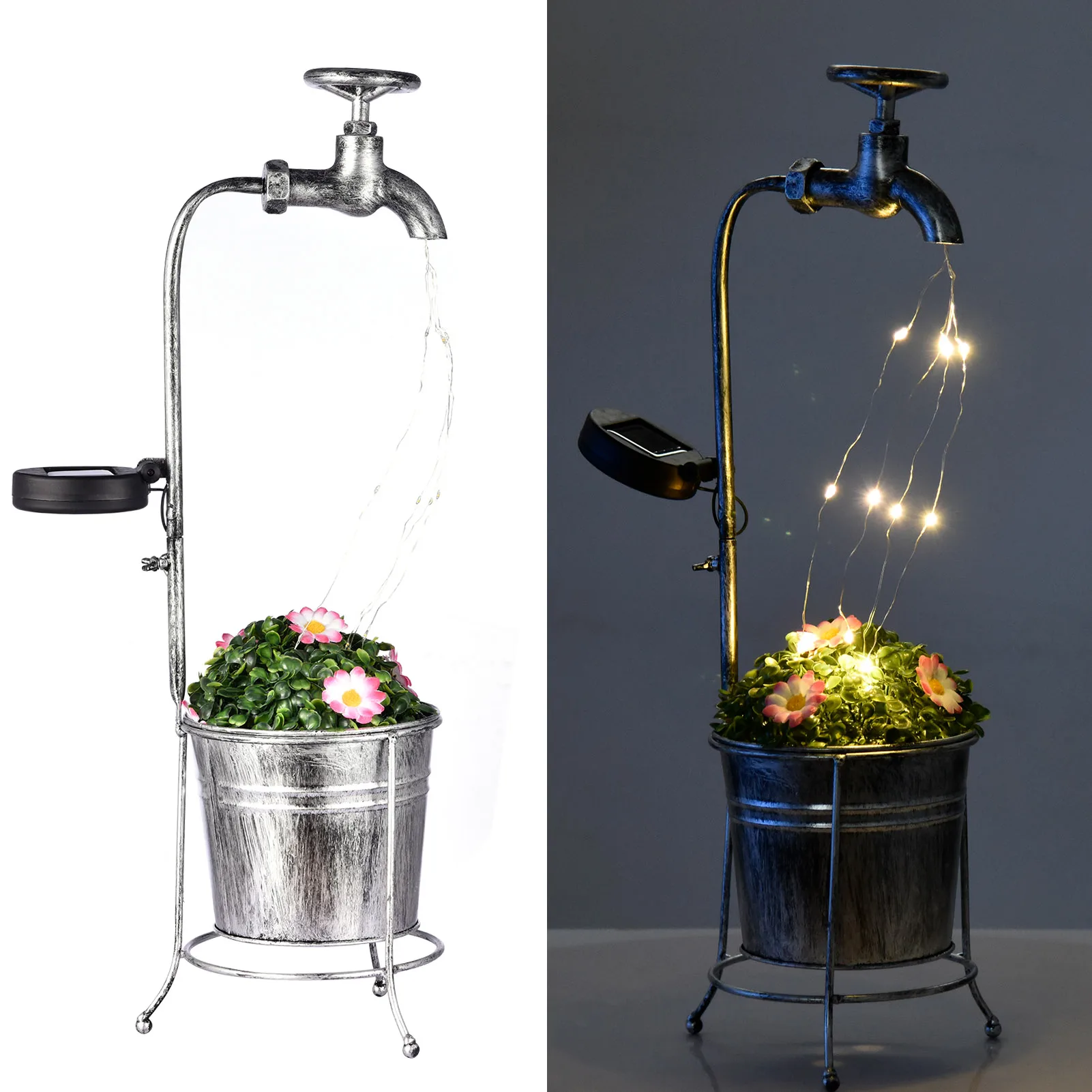 

Garden Decoration Outdoor Watering Can Shower Garden Art Light Decoration Outdoor Gardening Lawn Lamp Solar Led Light Outdoor