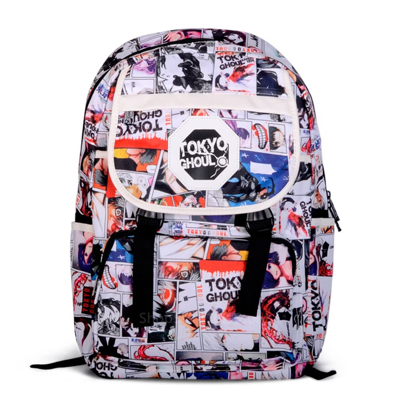 Короткая футболка с героями из японского аниме рюкзак принтом фильма и
