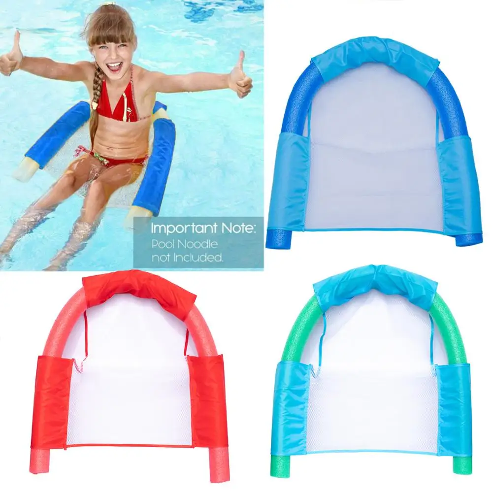 

Summer Floating Water Hammock Lounge Bed Pool Float Mat Recliner Chair Swimming Pool Accessories Pool Noodle Chair For Adult Kid