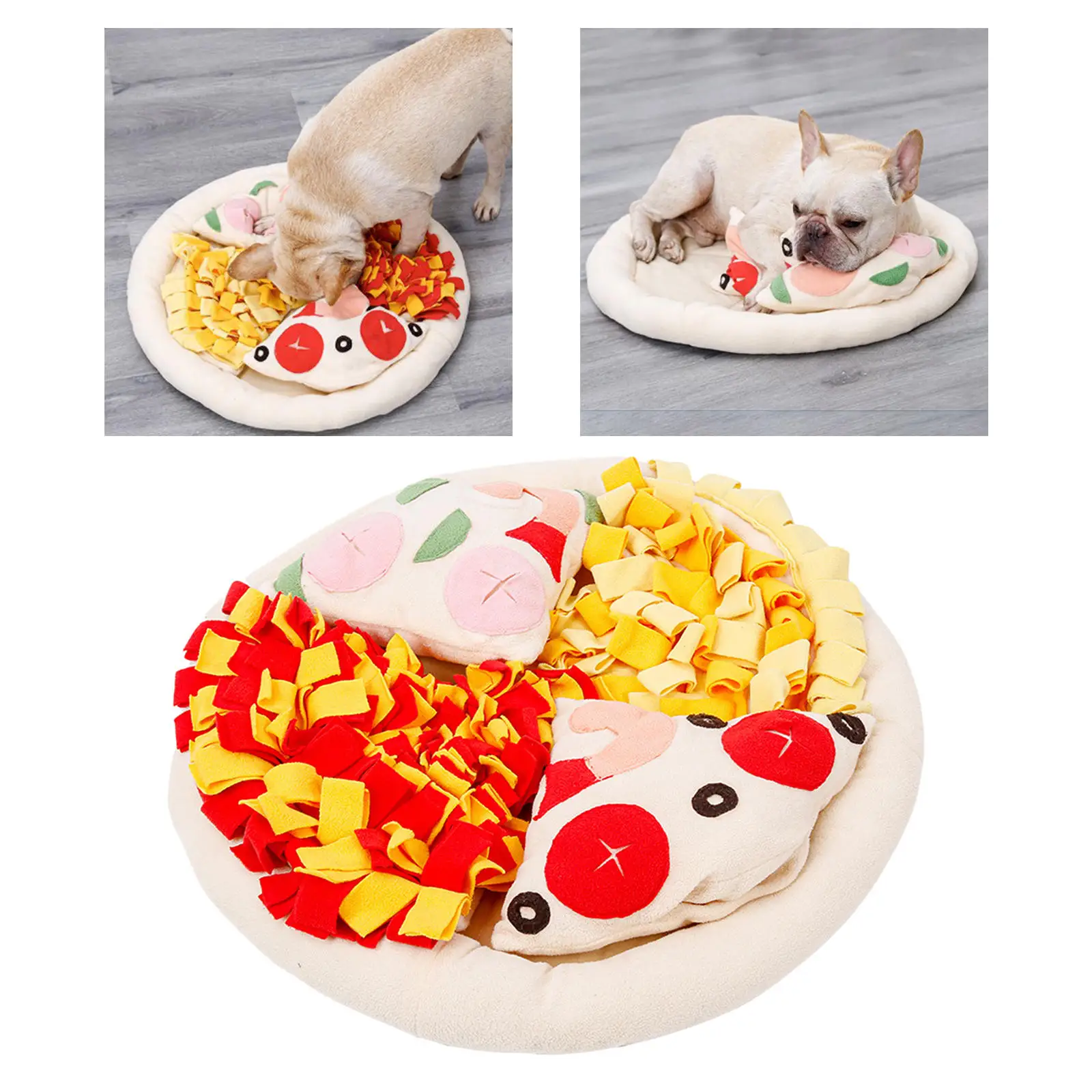 

Pet Snuffle Mat Polar Fleece Puzzle Toys Feeding Mat Sleeping Pad for Cats