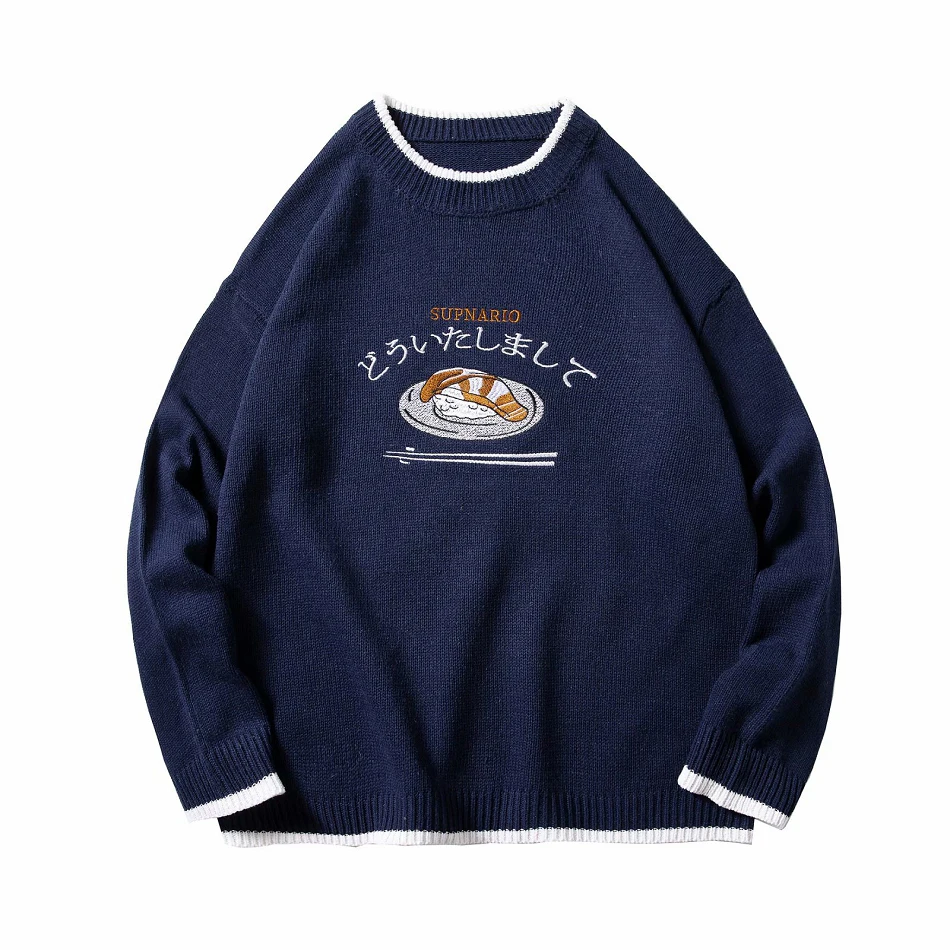 

Vintage Oversized Sweater Male 2021 New Arrivals Autumn Winter Branded Men's Clothing Fashion Hip Hop Women Knit Pullover Coat