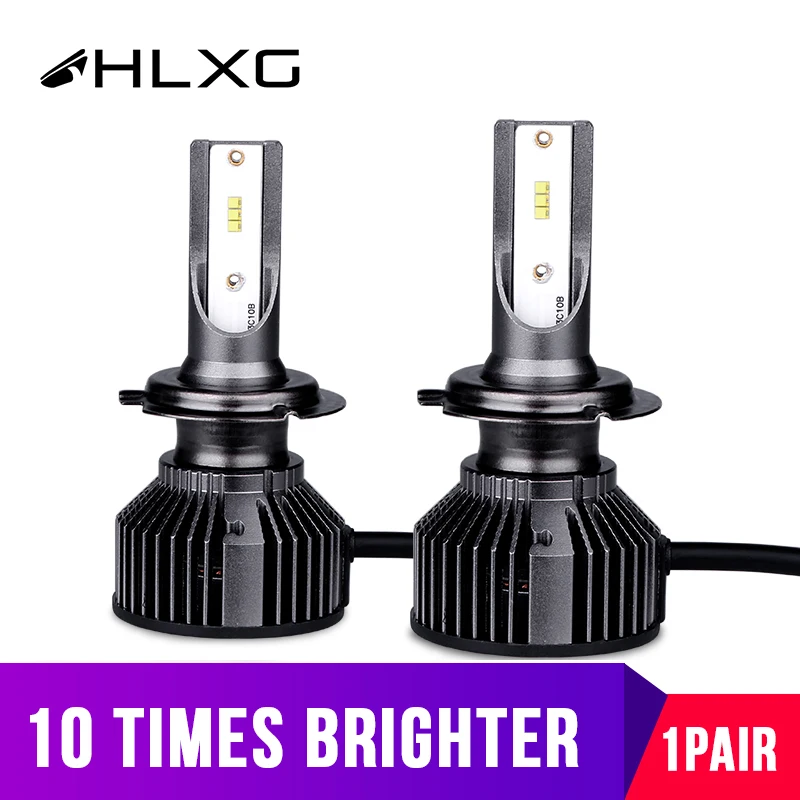 HLXG с Luxeon Z es Led H11 лампа H7 H4 автомобильный светильник 6000K HB3 HB4 9005 9006 Авто головной H9 H8