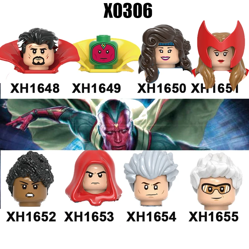 

2021 NEW Vsionary Movie Building Blocks IN STOCK Educational Bricks Scarlet Woman Action Figures Girl Toys For Children X0306