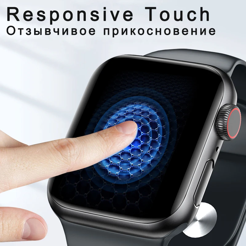 Гидрогелевая пленка на весь экран для Apple Watch серии SE 6 5 4 2 защитные пленки 38 мм 42 40