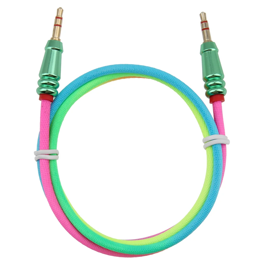 

Audio Cable 3.5mm Speaker Line Aux Cable for Samsung Galaxy S8 CarHeadphone Xiaomi Redmi 4x Audio Jack Gold Plated 1M