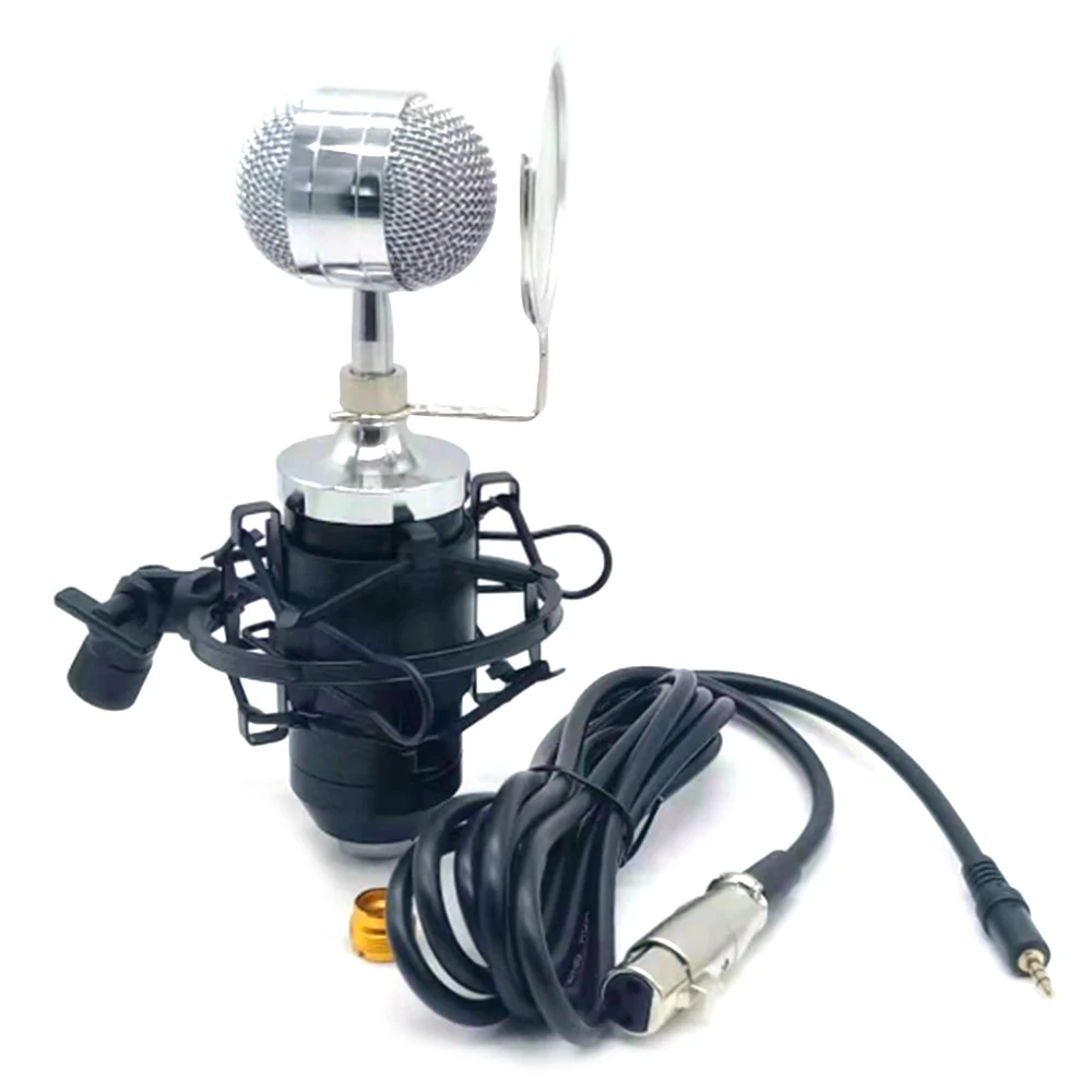 

Condenser Microphone Fashion & Portable High Sensitivity Low Noise Mic Kit for Studio Live Stream Broadcasting Recording
