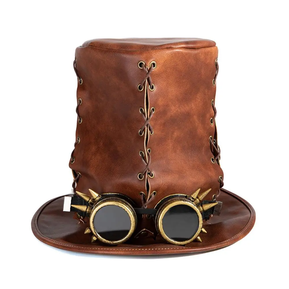 Gear Duke Косплей Шляпы для Хэллоуина карнавальные маскарадные вечерние шапки в стиле стимпанк Кепка шляпы для Хэллоуина для мужчин - Цвет: FHT006BN