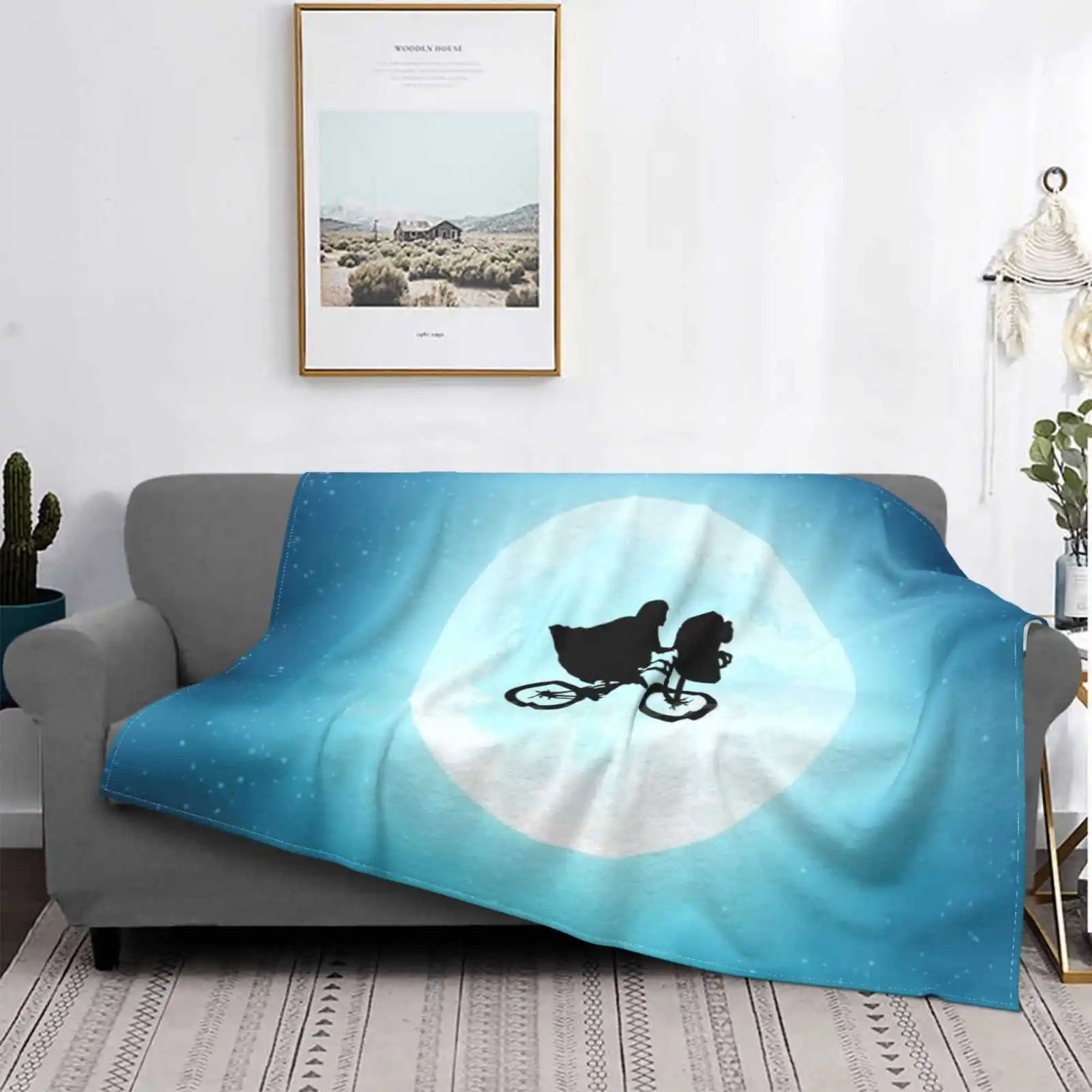 

Et Air Conditioning Blanket Soft Warm Light Thin Blanket Et Moon Movie Classic Steven Spilberg Sky Night Stars Ovni