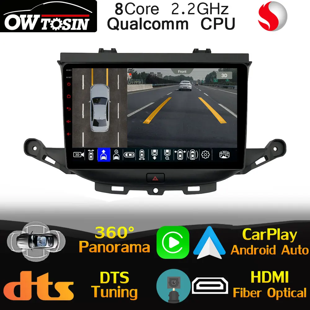 Магнитола для Opel Astra K Buick Verano GS 2015 2021 GPS автомобильное радио CarPlay оптическое HDMI DTS DSP