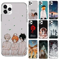 anime the promised neverland phone case transparent for iphone 6 7 8 11 12 s mini pro x xs xr max plus cover funda shell