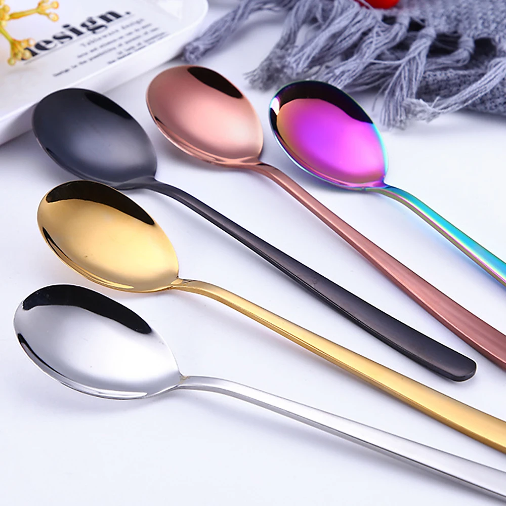 Портативные столовые приборы из нержавеющей стали 5 шт. палочки вилка ложка с