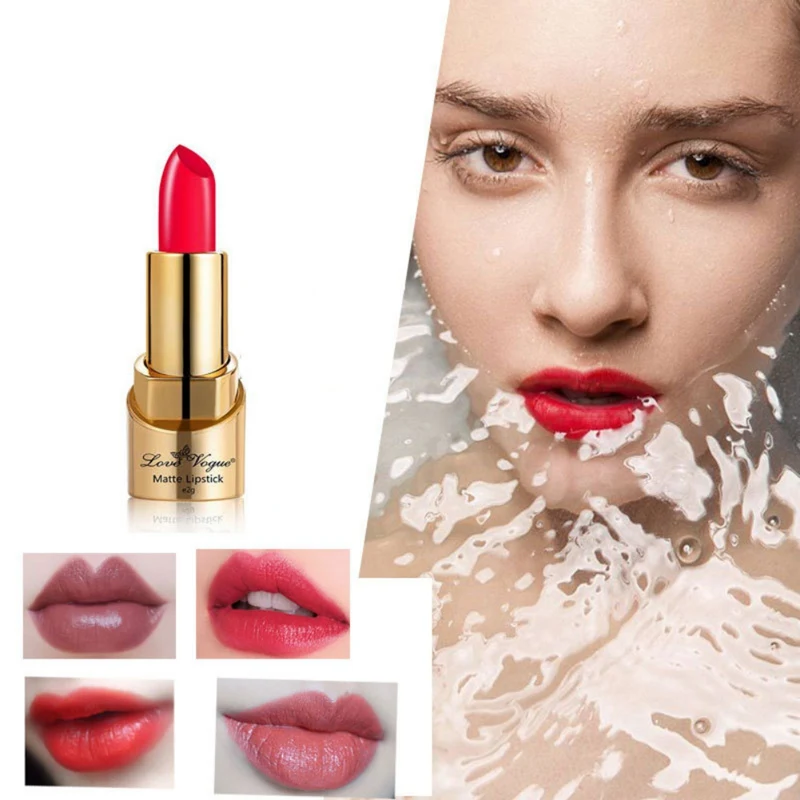 Бархатная противотуманная помада глазурированная стойкая томатная почвы