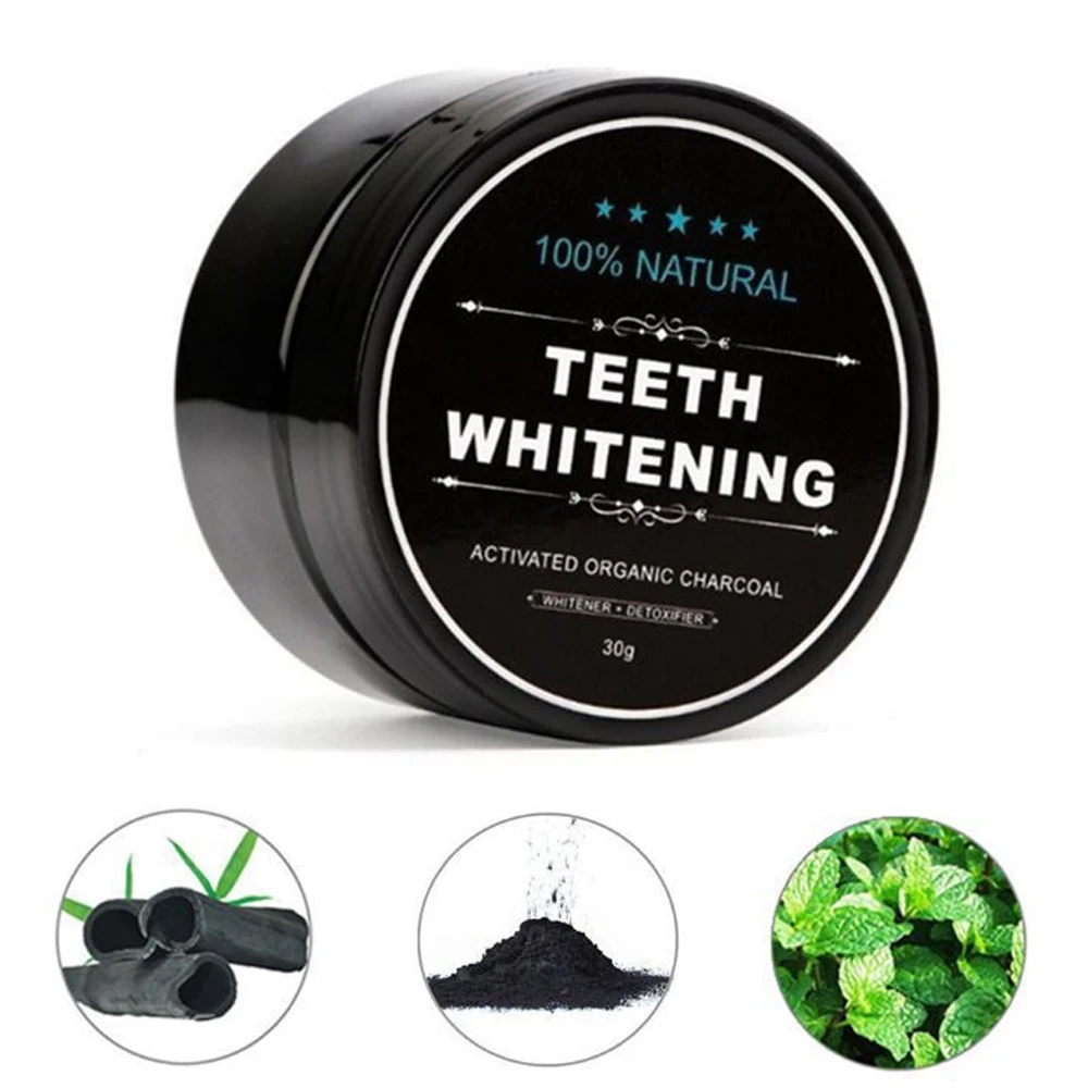 

30g Activated Teeth Whitening Powder Charcoal Coconut Natural Organic Powder Teeth Whitener Oral Hygiene Dental Tooth Care