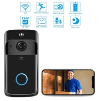 smart doorbell camera wifi wireless call intercom video visual recording apartments door bell ring for phone home cloud storage
