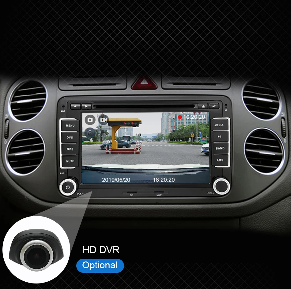 Eunavi 2din 7 дюймов Восьмиядерный Android 9,0 Автомобильный Dvd радио плеер Gps Navi для Vw Skoda Polo Passat B6 Cc Tiguan Golf 5 Fabia Wifi Rds