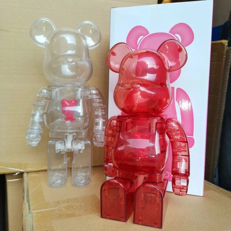 

Высокое качество Bearbrickly 400% LOVE прозрачный и легкий 28 см