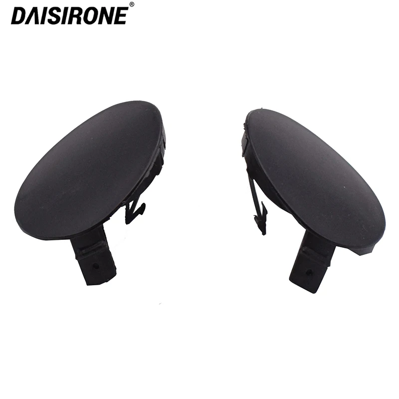 

1 Pair Left and Right Front Bumper Tow Hook Cover Cap For Toyota Corolla 52127-02910 52128-02910 Black plastic