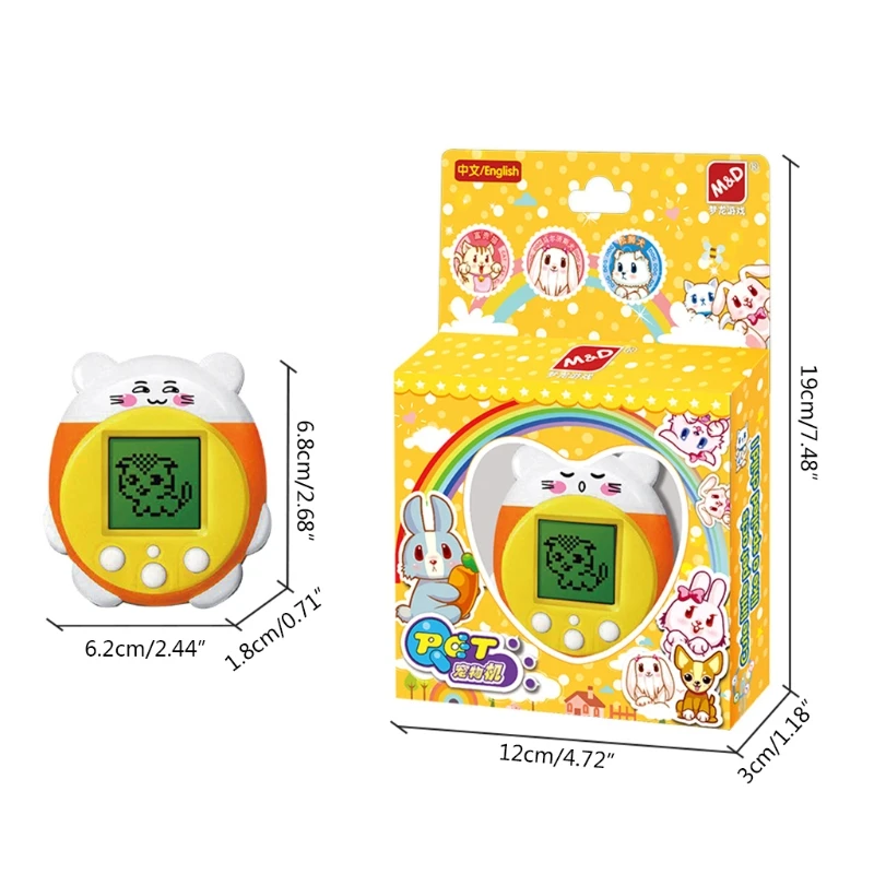 

Pet Electronic Motion Cute Intelligence Toy Game, Dog/Cat Live in Motion Electronic Pet Machine for Kids or Toddlers
