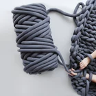 Мягкая большая хлопковая пряжа для вязания сделай сам, 1 кг, Спиннинг для одеяла, толстая Очень объемная пряжа для вязания крючком