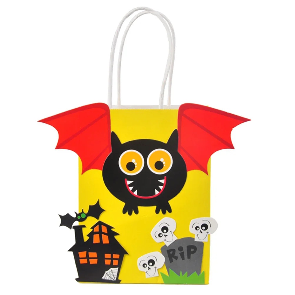 3 шт. Бумага подарочные пакеты с ручками для Хэллоуина поставок вечерние магазин