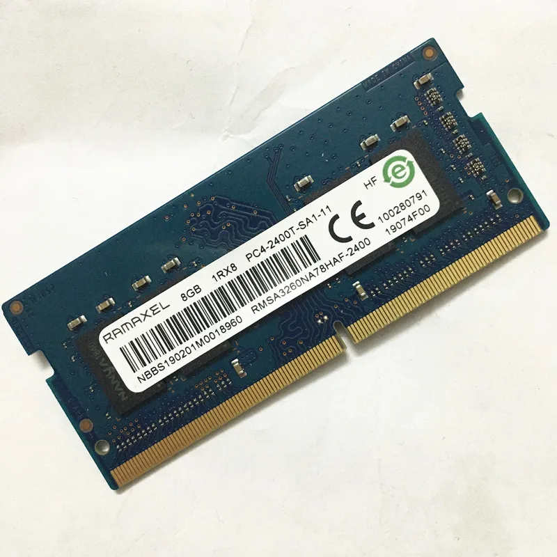 ramaxel ddr4 8gb 2400 rams 8gb 1rx8 pc4 2400t sa1 11 ddr4 2400mhz 8gb laptop memory free global shipping