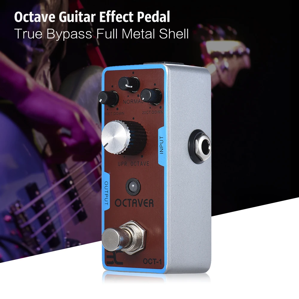 ENO EX OCT 1 OCTAVE Mini Octave гитарная педаль с эффектами True Bypass цельнометаллические детали