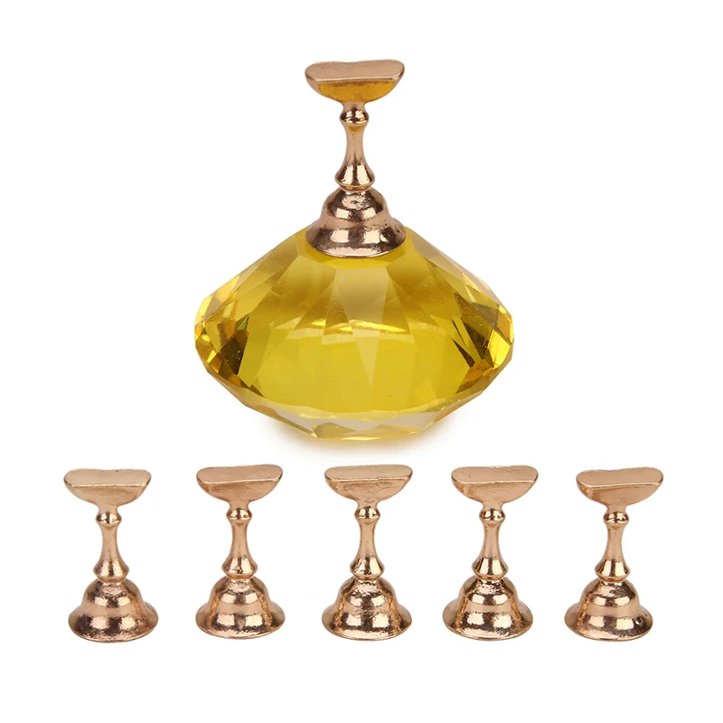 Магнитный держатель для ногтей с кристаллами 1 шт. + 5 наконечников из сплава