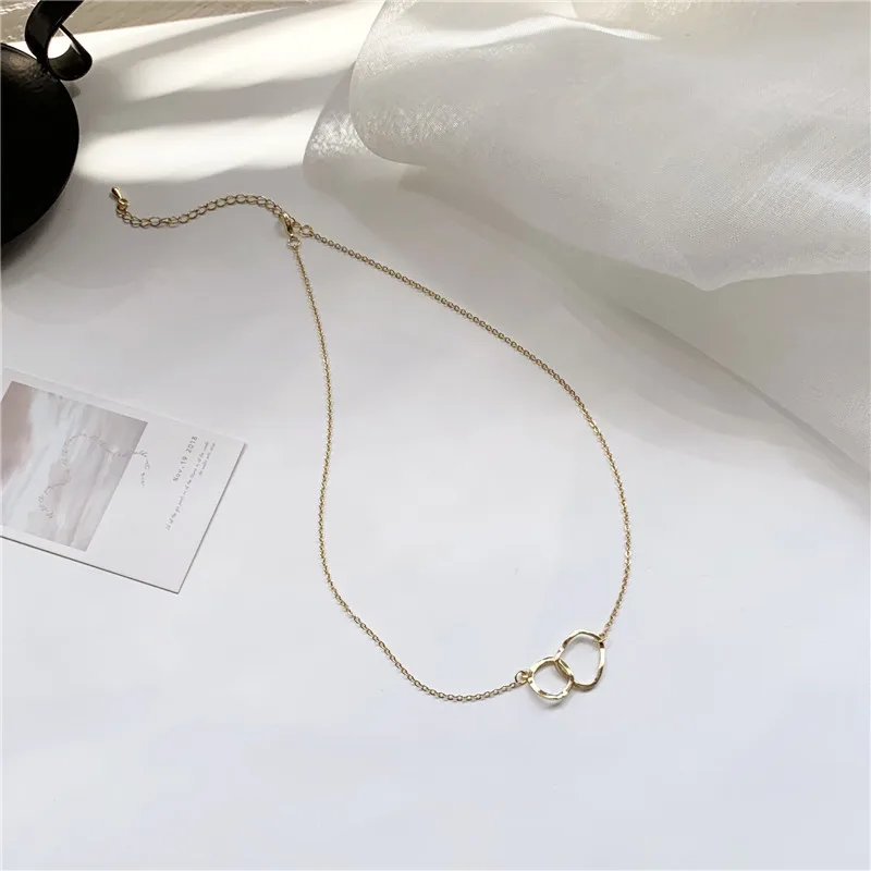 

SJCHO-89 Cold wind irregular cross geometric collarbone chain female fashion personality joker temperament contracted neck chain