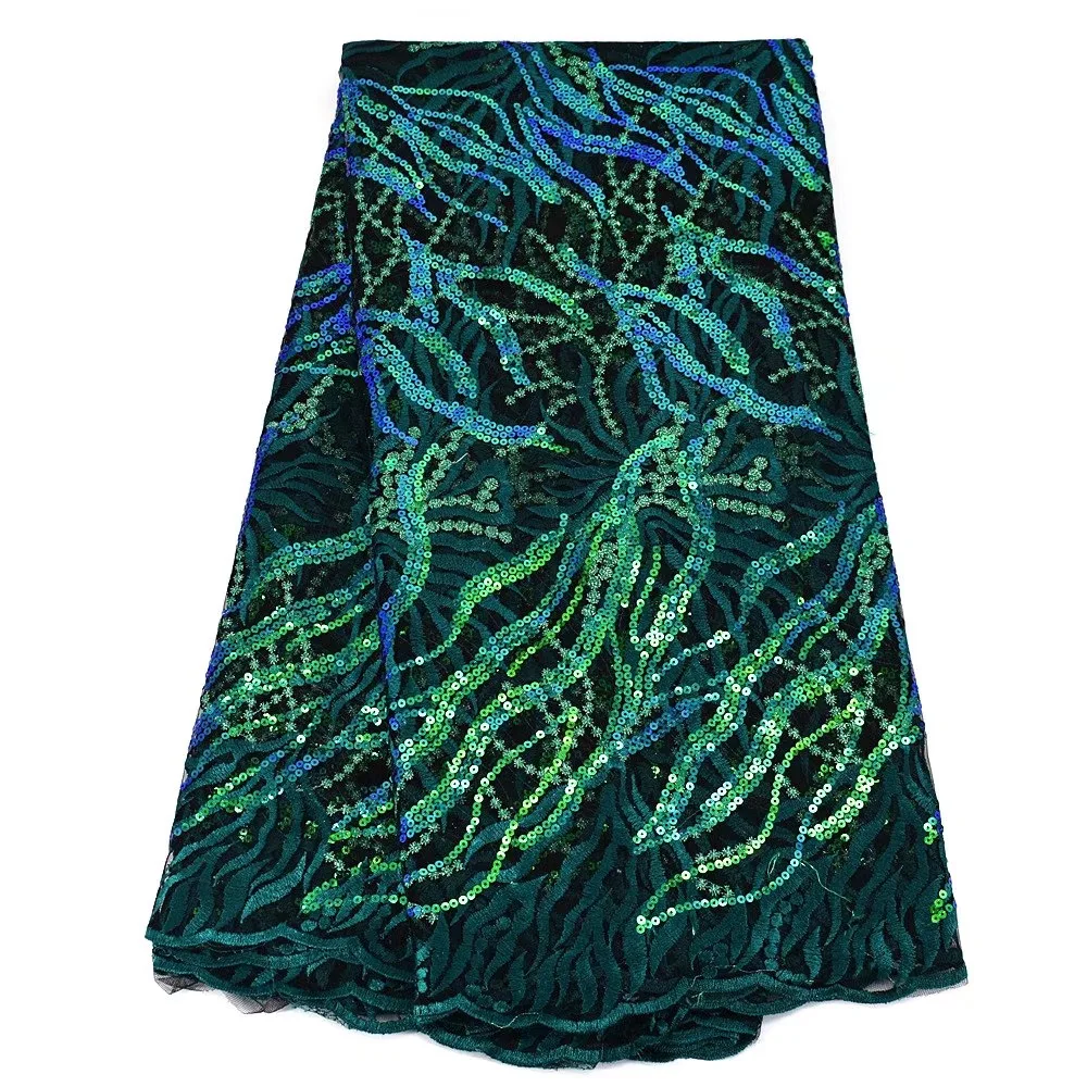 

Hot Sale Gold High Quality Nigerian Lace Fabrics With sequinces African French Net Lace Fabric Embroidered Tulle Mesh Fabric GXF