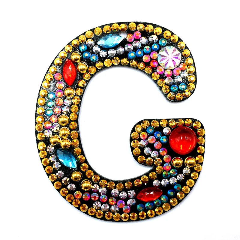 1 шт. A-Z DIY Алмазный брелок для ключей Вышивка крестом женская сумка брелок Алмазная картина письмо украшение на ключи с цепочкой - Цвет: G