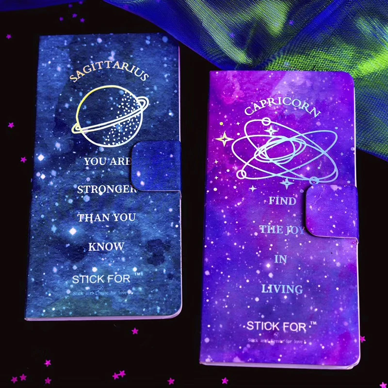 Звездная Магнитная записная книжка милые наклейки для планировщика клейкий