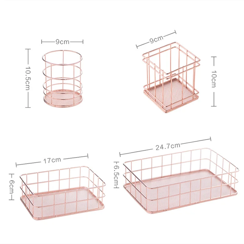 Скандинавском металлический домашнее хранилище корзина офисного рабочего стола