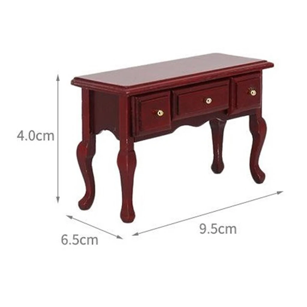 1/12 Dollhouse Miniature Table Chair Cabinet Wooden Furniture Set (Wood Color) | Игрушки и хобби
