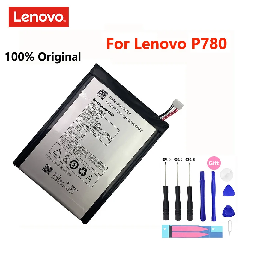 Аккумулятор BL211 BL 211 для Lenovo P780 4100 мАч Сменный аккумулятор смартфонов + Бесплатные