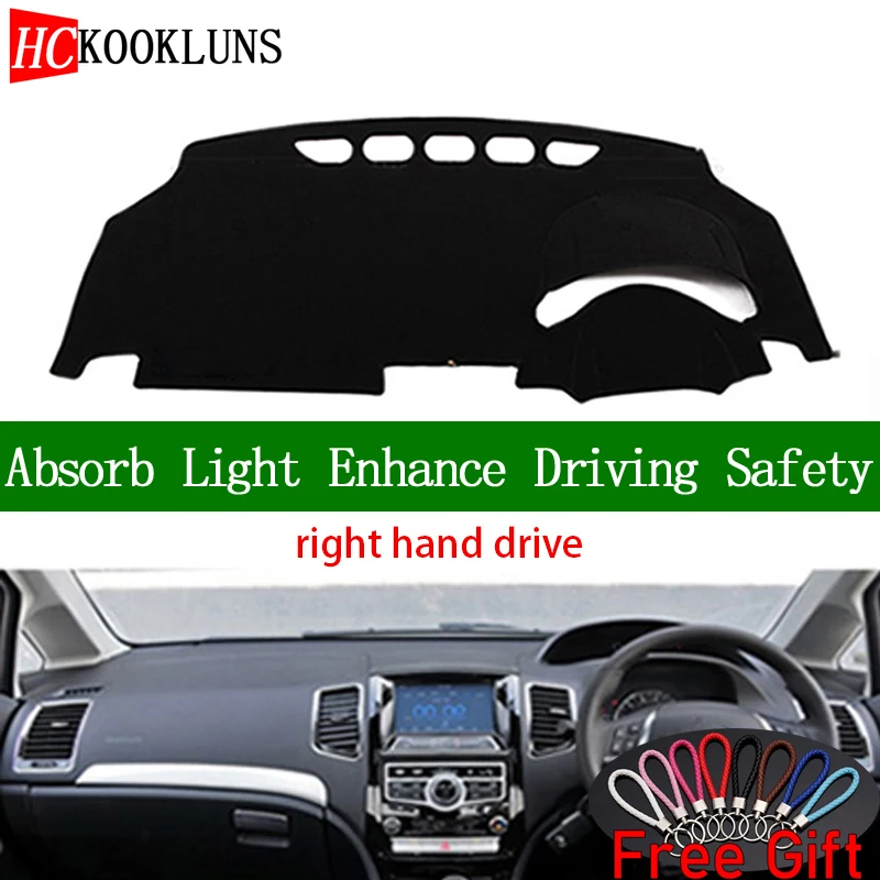 

For HAVAL VOLEEX C50 2012 2013 2014 2015 2016 Right Hand Drive Dashboard Cover Car Stickers Dash Mat Carpet Interior Accessories