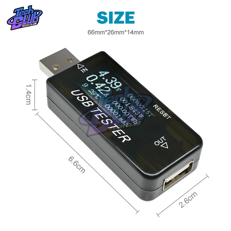 Зарядное устройство USB тестер постоянного тока 3 30 в детектор напряжения