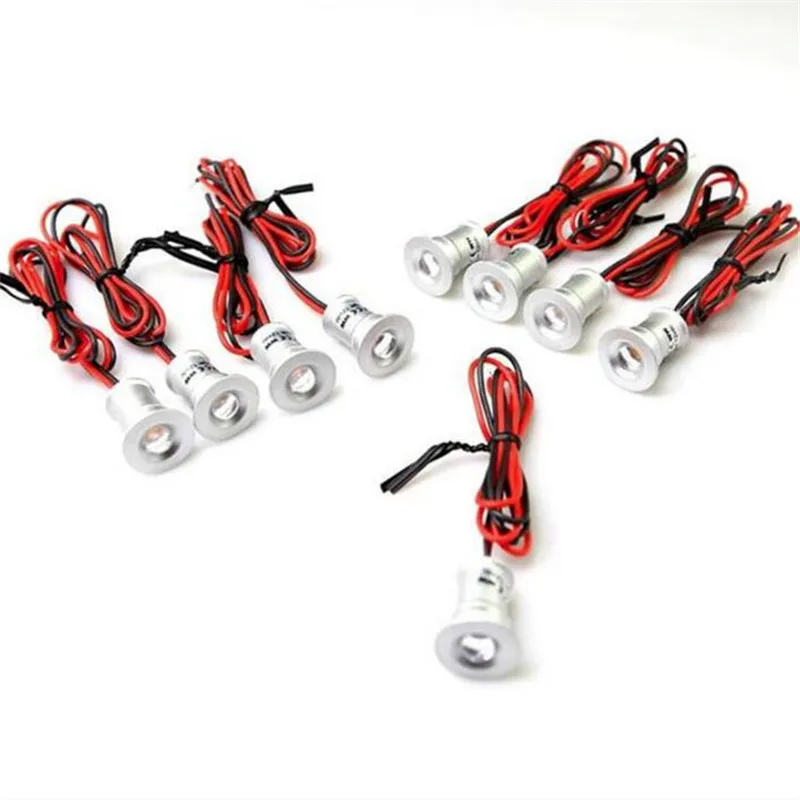 9 шт./лот DC12V 1W светодиодный мини светильник водонепроницаемый IP65 Светодиодные