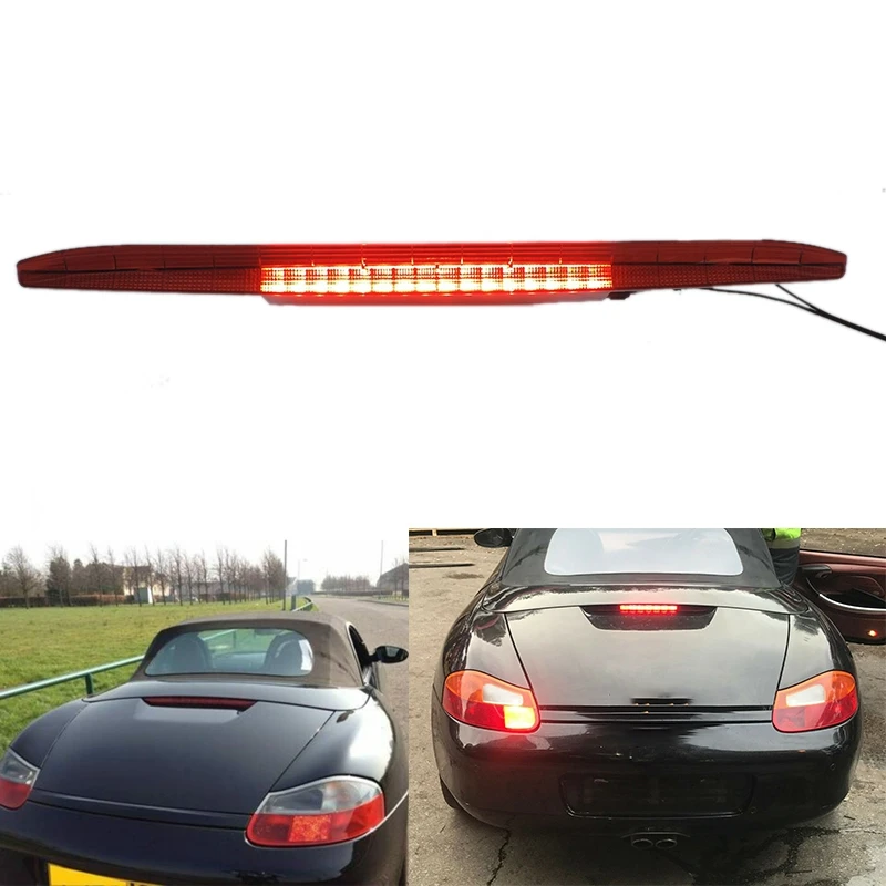 

Car Red LED 3RD Third Brake Tail Stop Light Fit For-Porsche Boxster 986 1997-2004